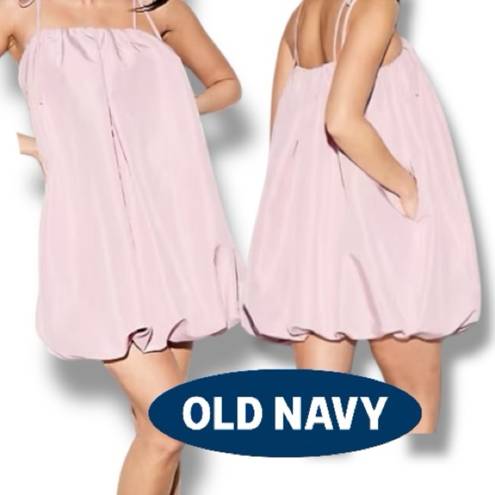 Old Navy Taffeta Bubble Mini Dress Spaghetti Strap Size XL